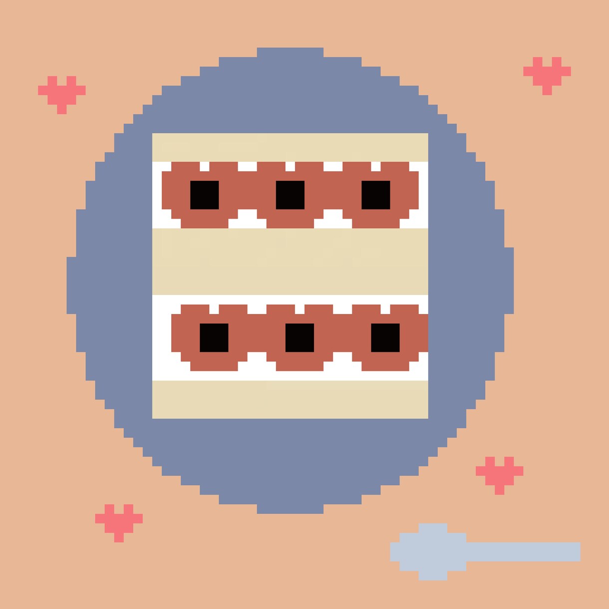 平成女子に人気♡ピクセルアート(ドット絵)描きます たまごっちでお馴染みのドット絵描きます♥ イメージ3