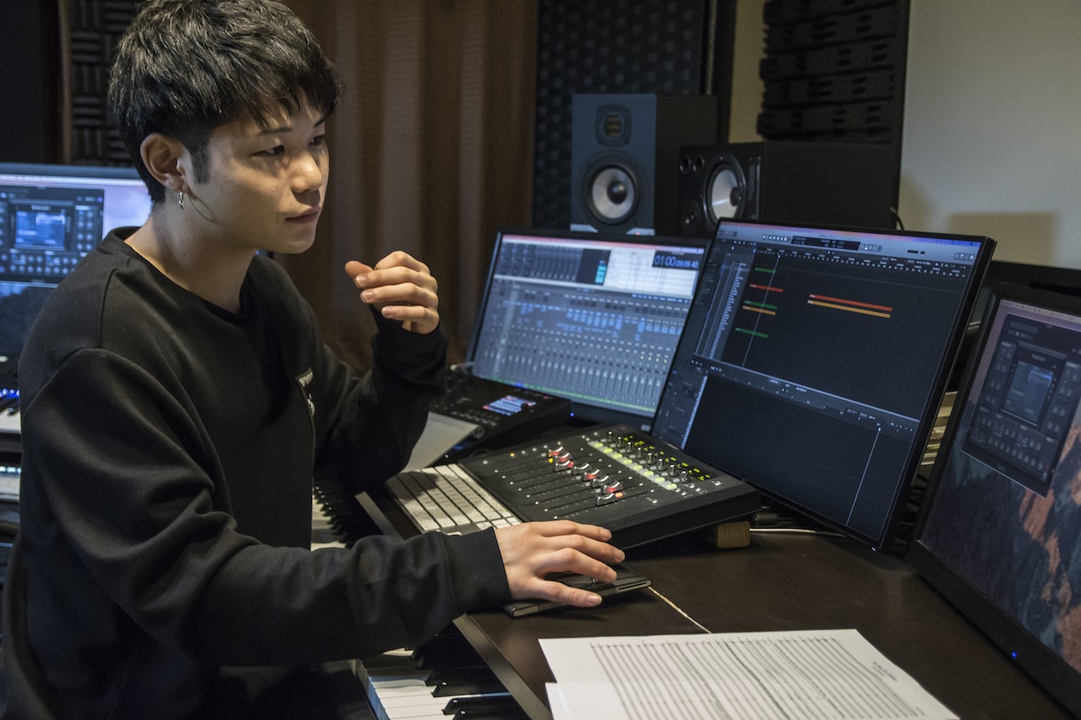 初回限定割引。完全プロクオリティの楽曲制作します TV,ラジオなどメディア掲載あり。大手スタジオと提携。 イメージ1