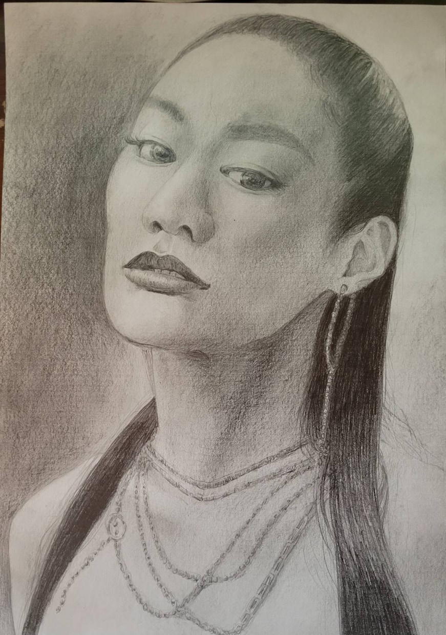 人物、ペット似顔絵作成します 細密鉛筆模写！SNSや名刺等にご活用ください イメージ7