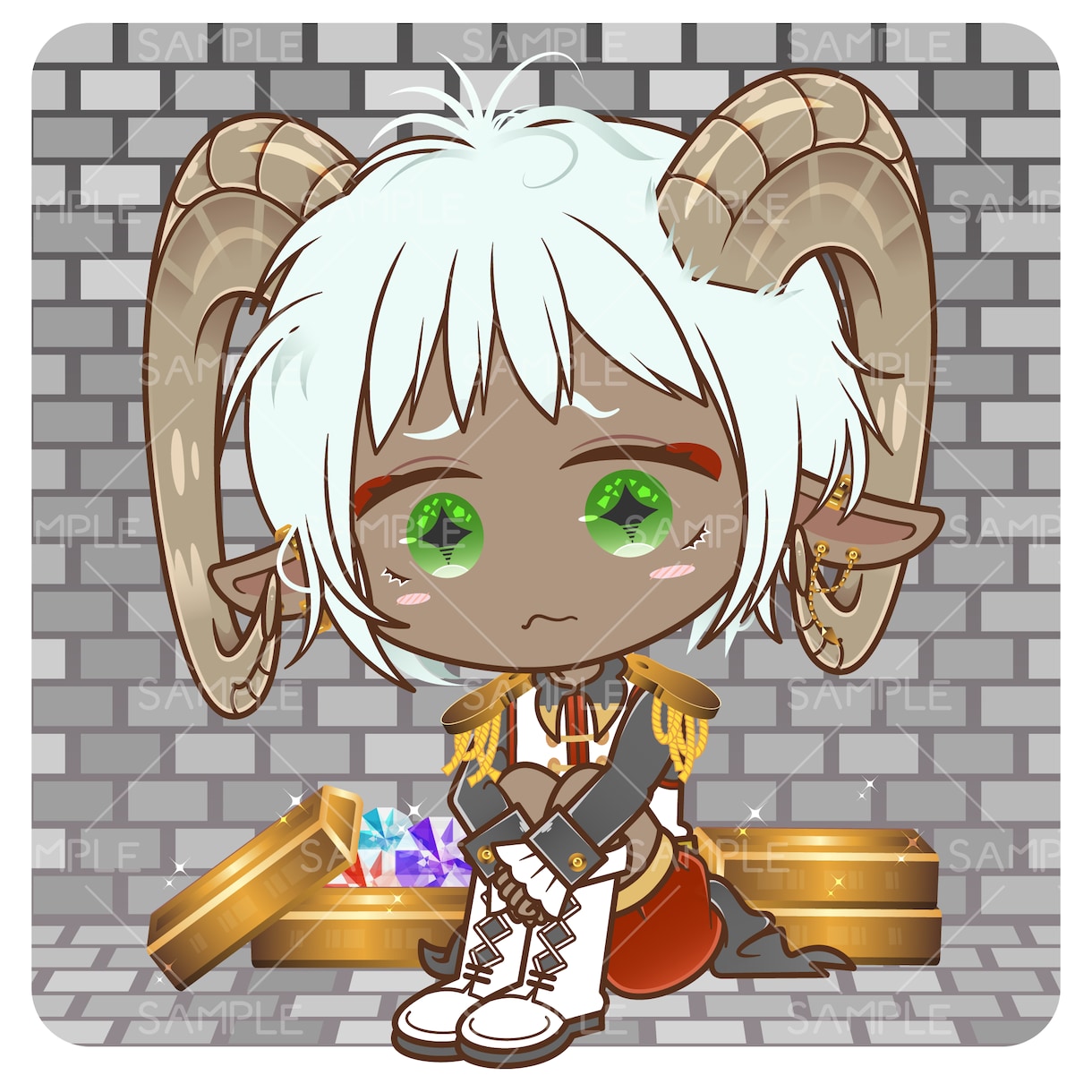 かわいいミニキャラ・デフォルメイラストお描きします 商用可◆Illustrator使用◆グッズ入稿データ制作対応 イメージ9
