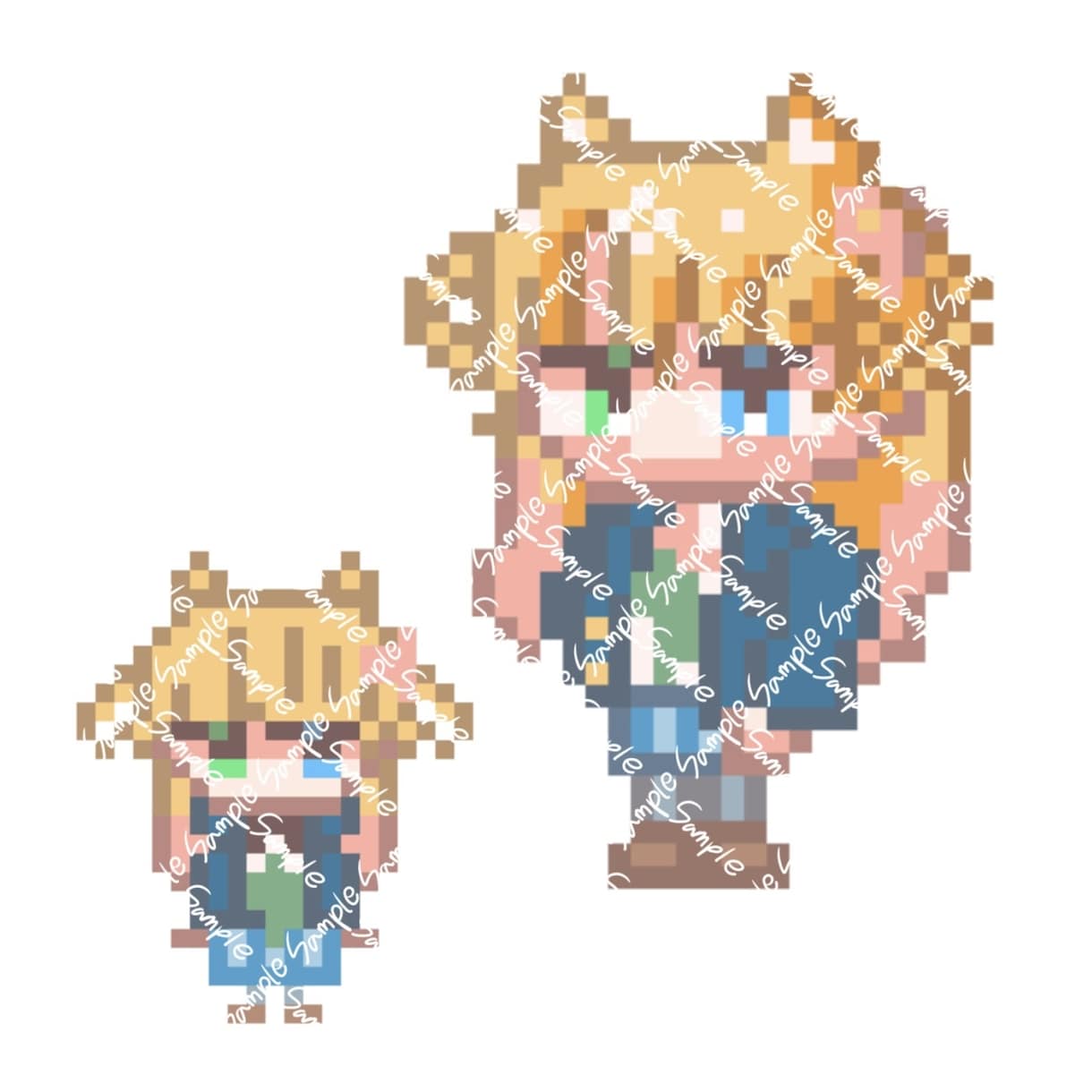 ドットでかわいいミニキャラ描きます 安く早く可愛い！2種のデフォルトレベル選べます！ イメージ1