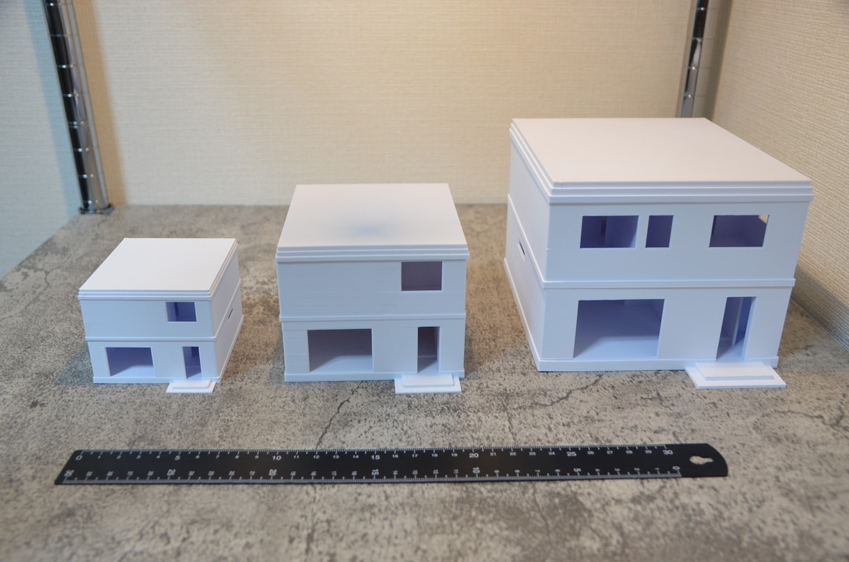図面から住宅模型(白/カラー)を3Dプリントします 建築前に、間取り、動線など、確認しておきたい方、ぜひ！ イメージ3