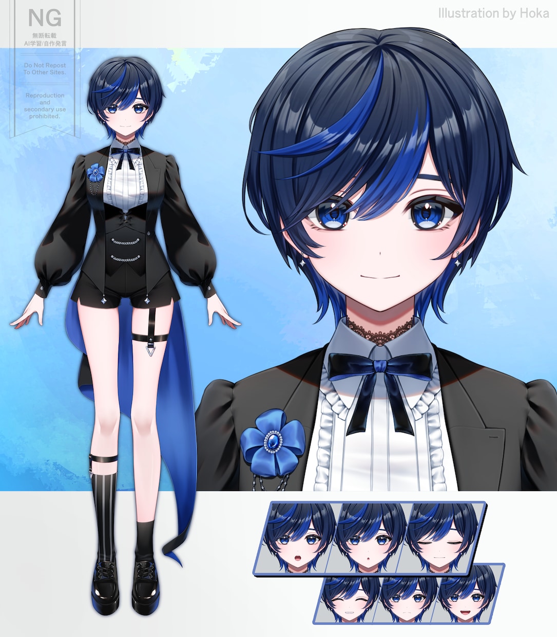 Live2D用パーツ分けイラスト・立ち絵制作します Vtuber、キービジュアル、ゲーム、TRPGに イメージ6