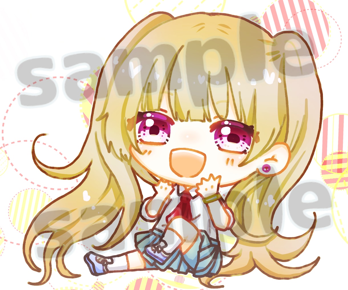 商用◎ミニキャラ(デフォルメ)イラスト制作します ≪アイコンや動画、夢絵等も≫修正無制限有！タッチも選べます！ イメージ8