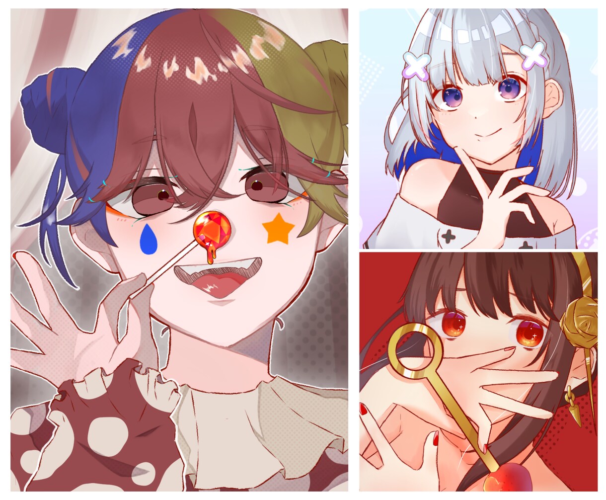 かわいい・かっこいいイラスト描きます 『アイコン・サムネ・立ち絵ﾅﾄﾞ』多種多様なイラスト描きます イメージ5