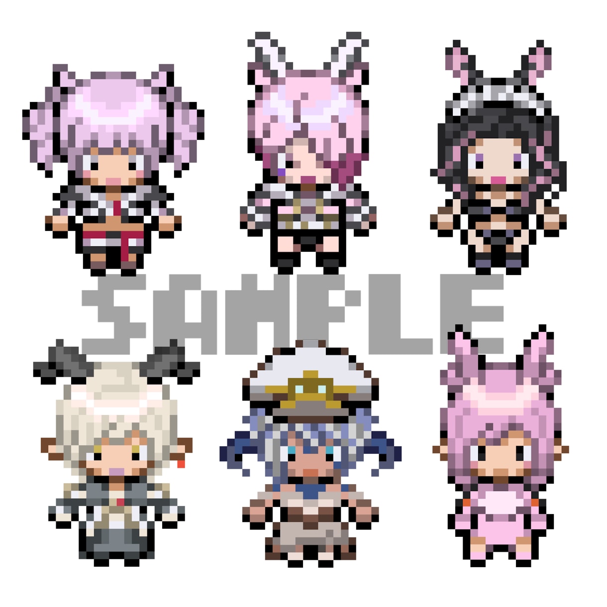 ドット絵のアイコン描きます 自機やオリキャラをドット絵化してSNSのアイコンなどに イメージ3