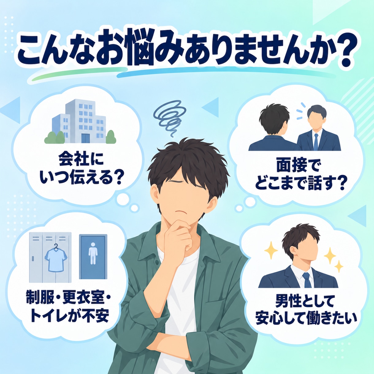 FTMの就職・転職活動のお悩みを一緒に整理します 当事者×会社経営者が、面接・伝え方・職場の不安に寄り添います イメージ2