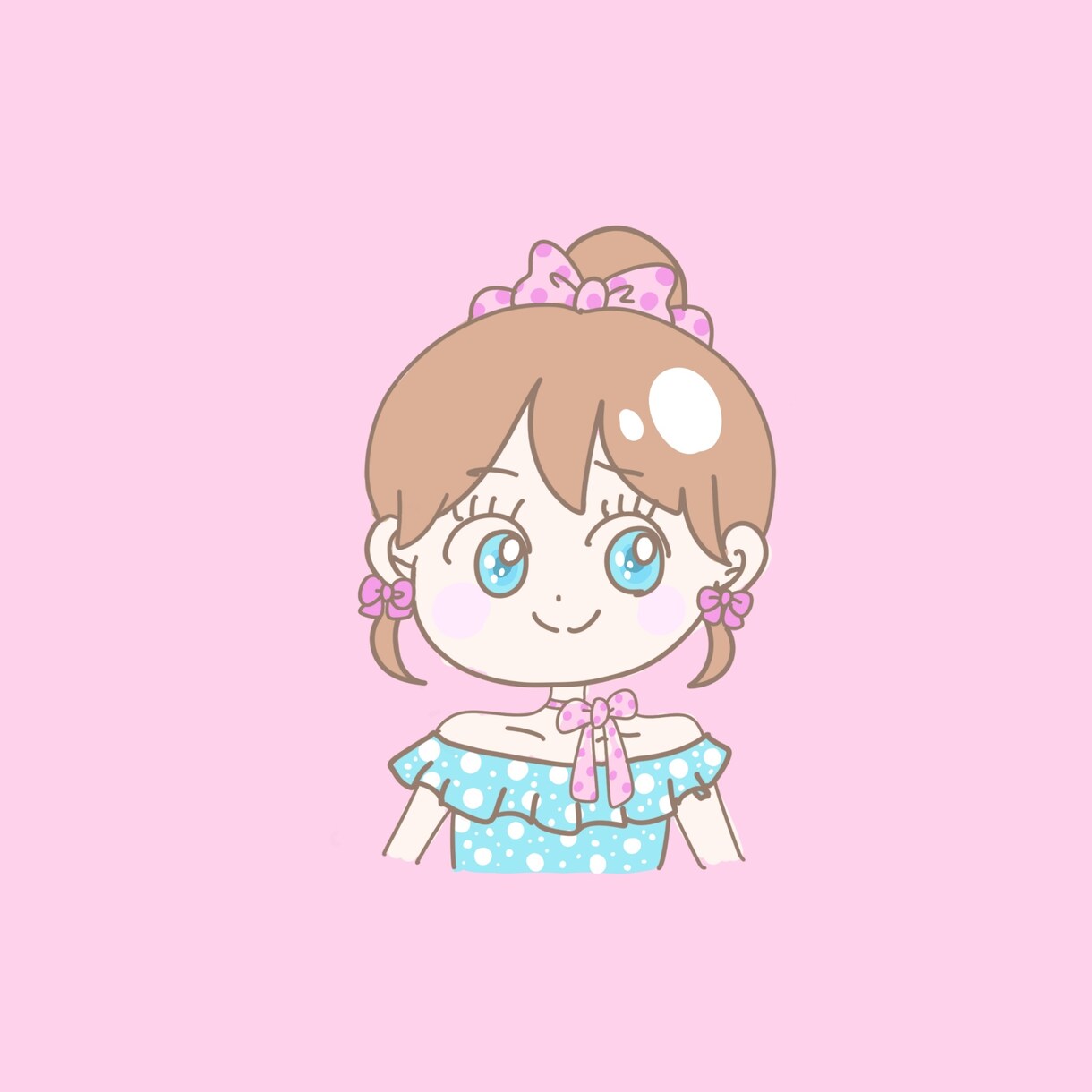 ゆめかわ絵柄のシンプルイラストを描きます ピンクや紫を基調としたシンプルタッチのゆめかわイラスト イメージ6