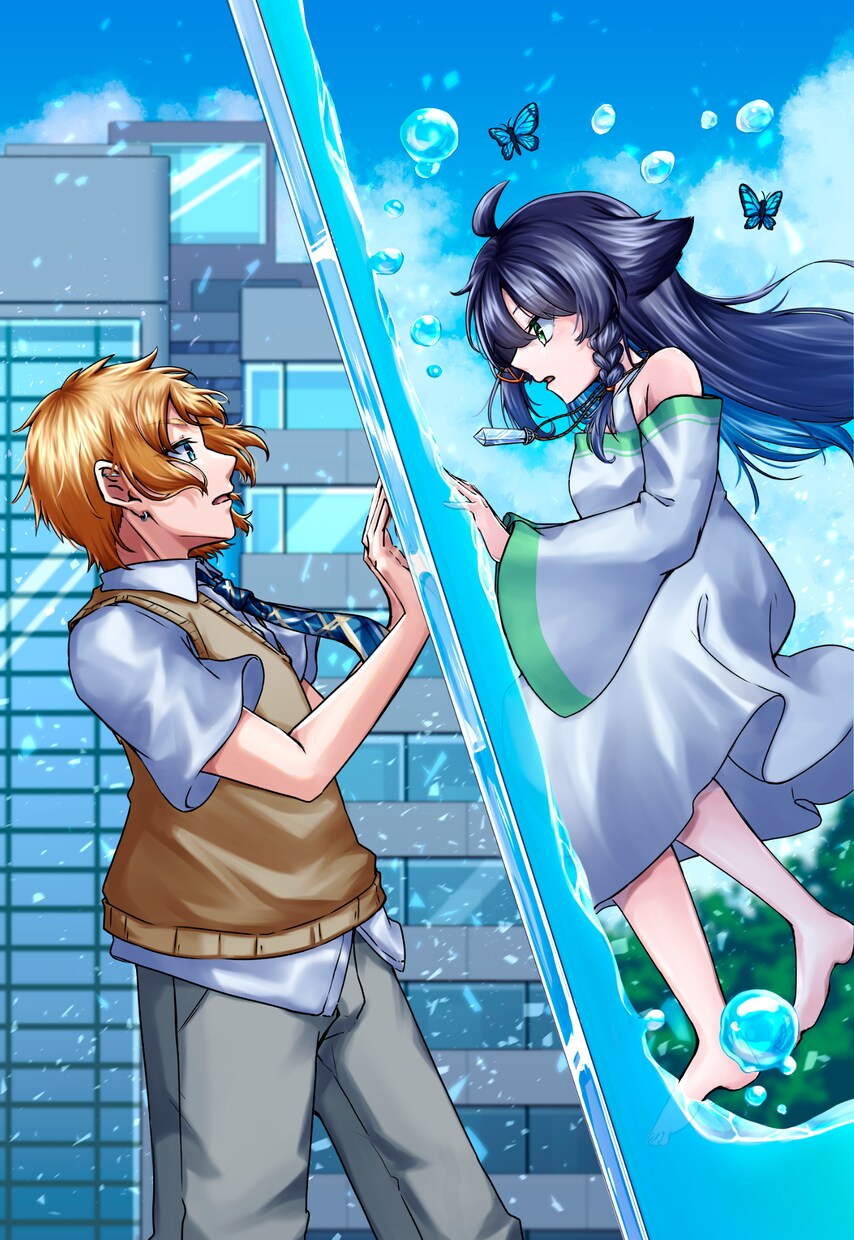 イラストを制作いたします オリジナル曲や歌ってみたのMV用、アイコン、グッズ絵などに！ イメージ3