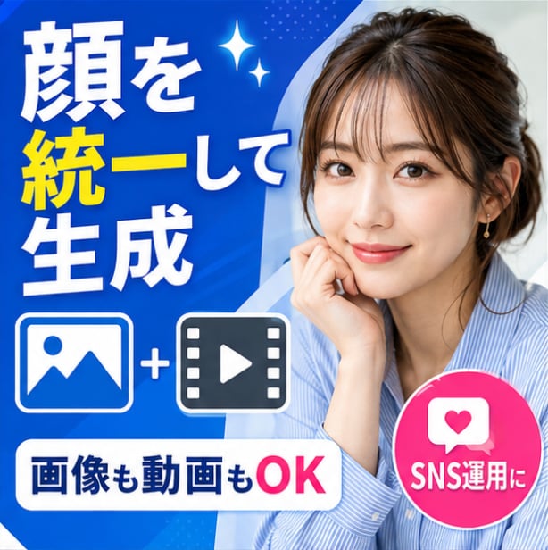 生成AIで人物の顔、場所・を統一する方法を教えます 同じキャラクターでSNSを運用できます イメージ5