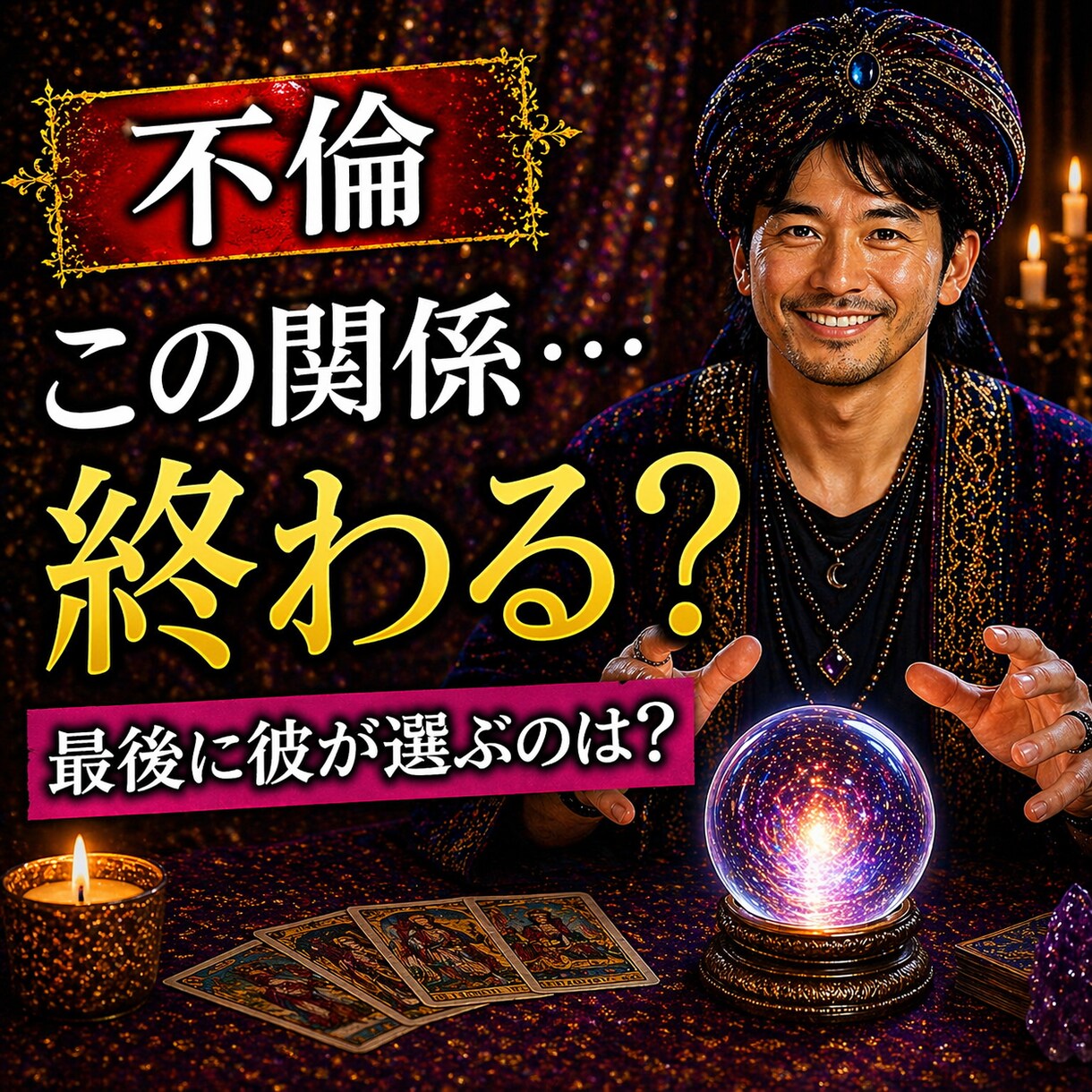 不倫】彼との関係は終わる？最終的にどうなるか視ます 最後に彼が選ぶのはあなた？それとも家庭？ イメージ1