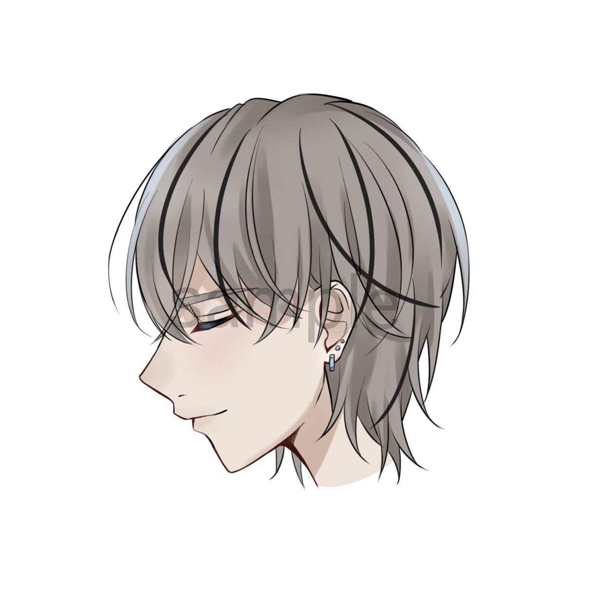 3日で！アイコンを描きます シンプルな横顔イラストお描きします❀·° イメージ6