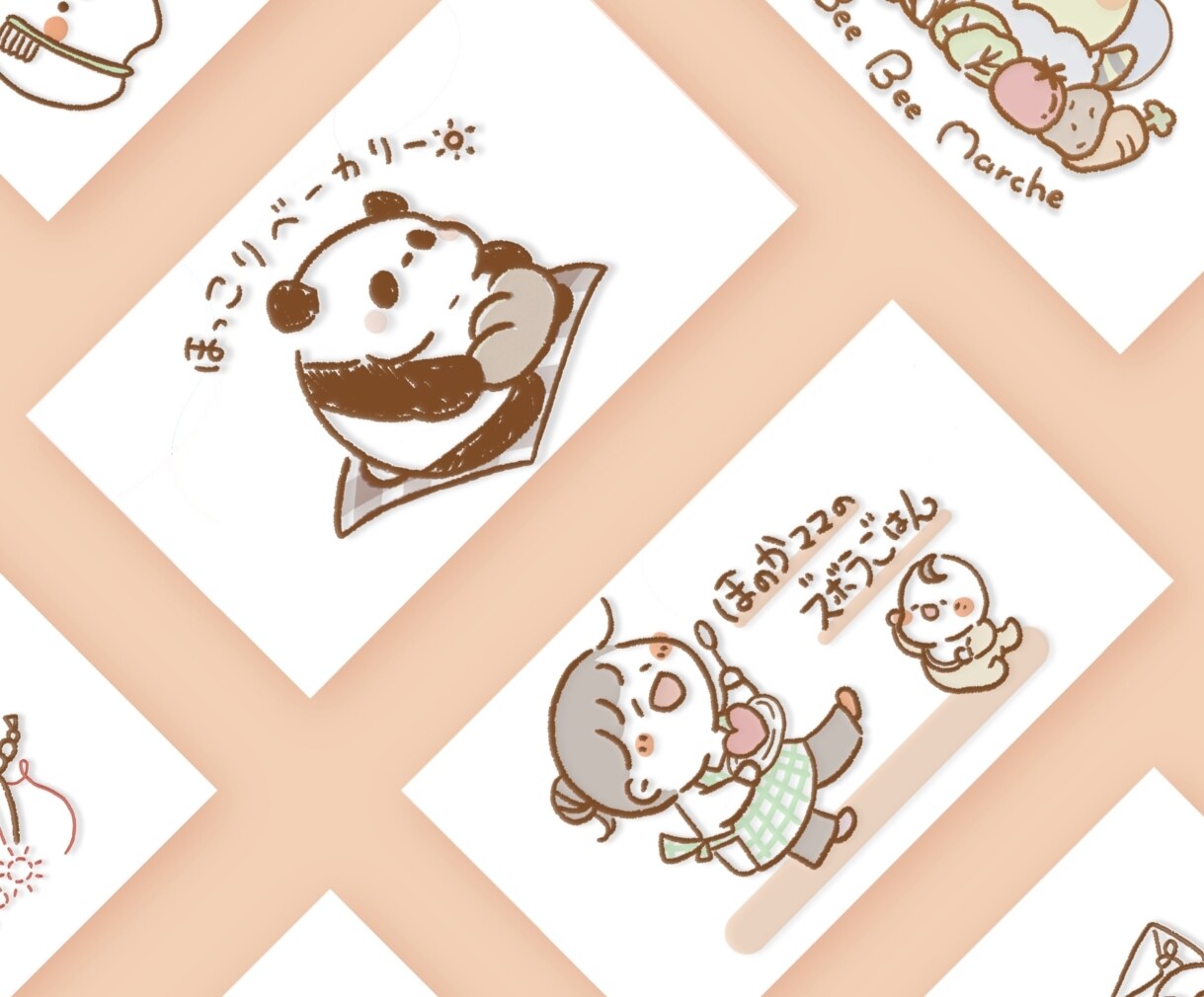 好印象◎ゆるかわ手描きロゴ作成します ショップカードやSNSアイコンに！！ イメージ2