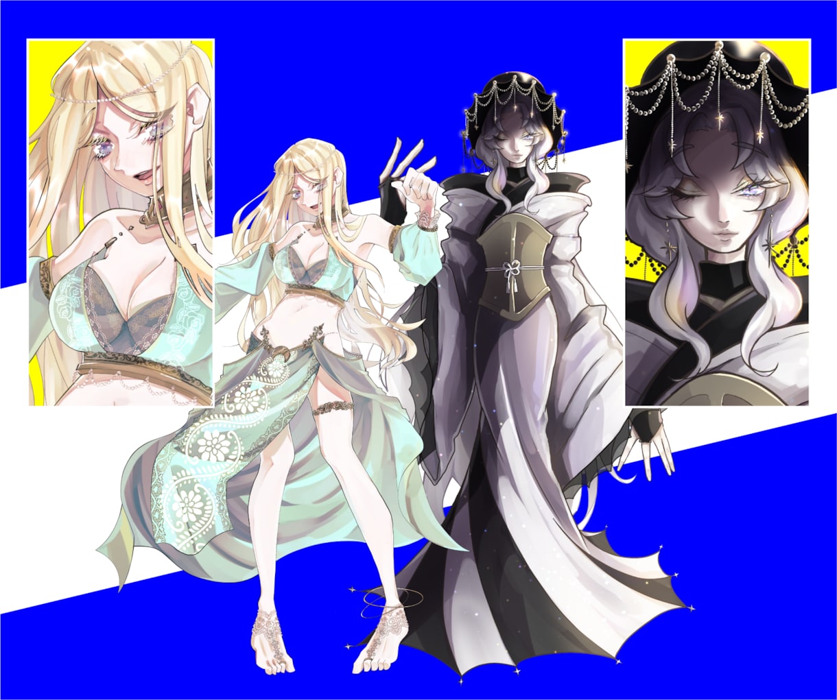 人物イラストを描きます 綺麗めな顔と可愛い顔が得意です イメージ5