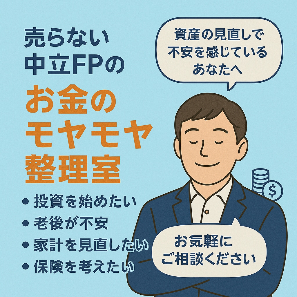 売らない中立FPのお金のモヤモヤ相談室ます 営業されない安心感。お金のモヤモヤを一緒に整理しませんか？ イメージ1