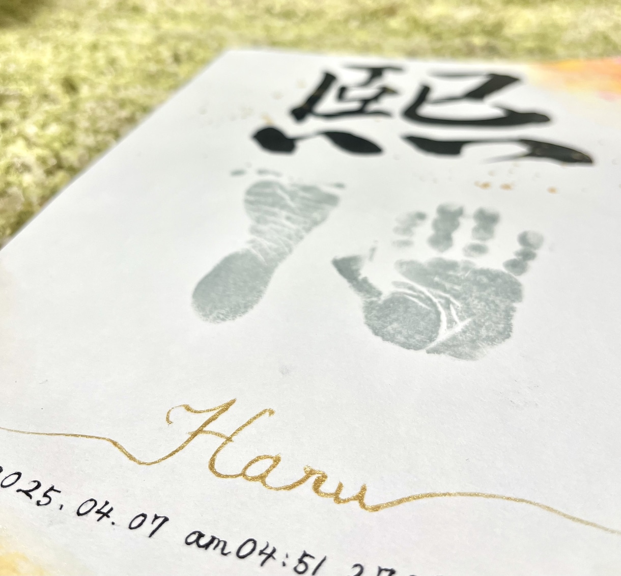 超低価格！書道家がお子様の命名書を描きます 【1,000円OFF】SNS等の公開に承諾いただける方限定 イメージ3