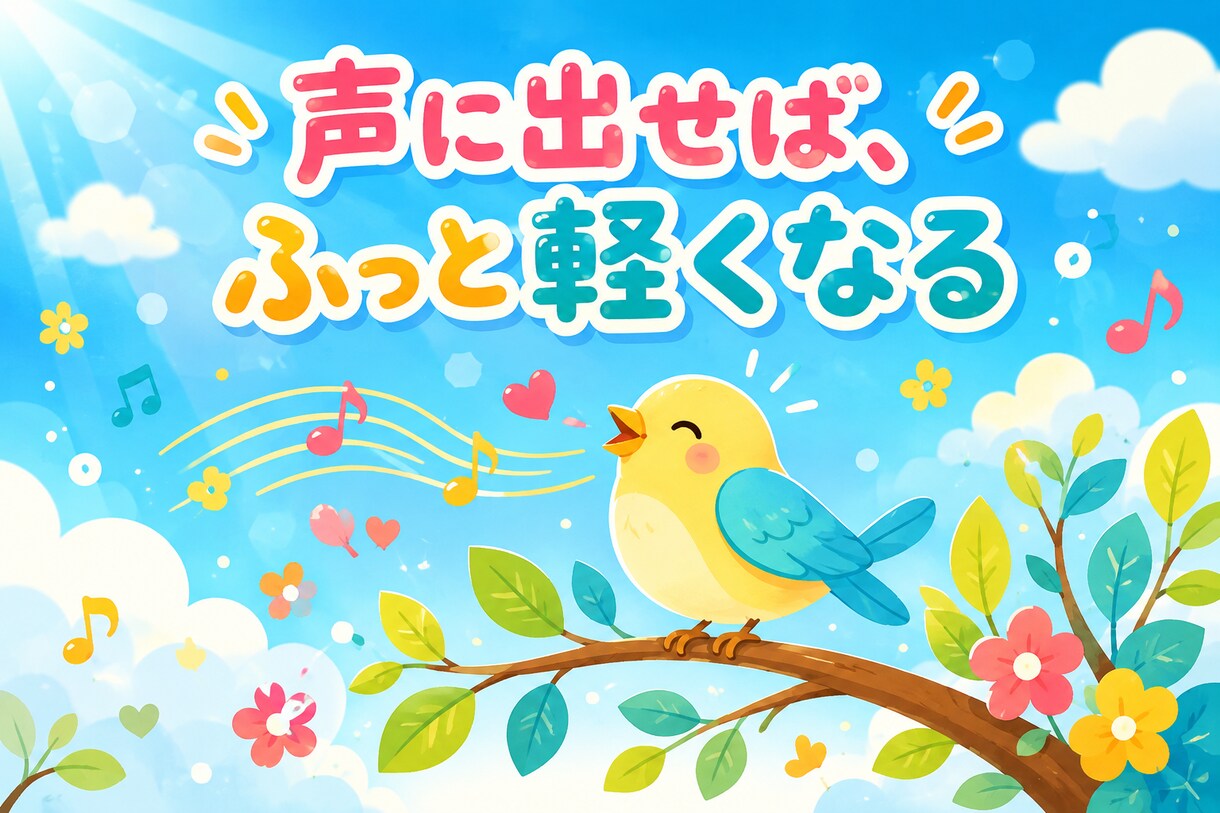 声に出すだけで、心が軽くなることがあります 文字にならない気持ちも、声になら乗せられることがあります。 イメージ1