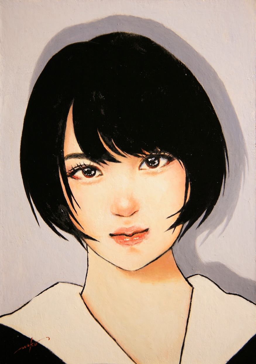 アナログ独特の現代アート的女の子イラストを描きます アナログ感のあるアイコンや似顔絵をご希望の方への特別版です イメージ2