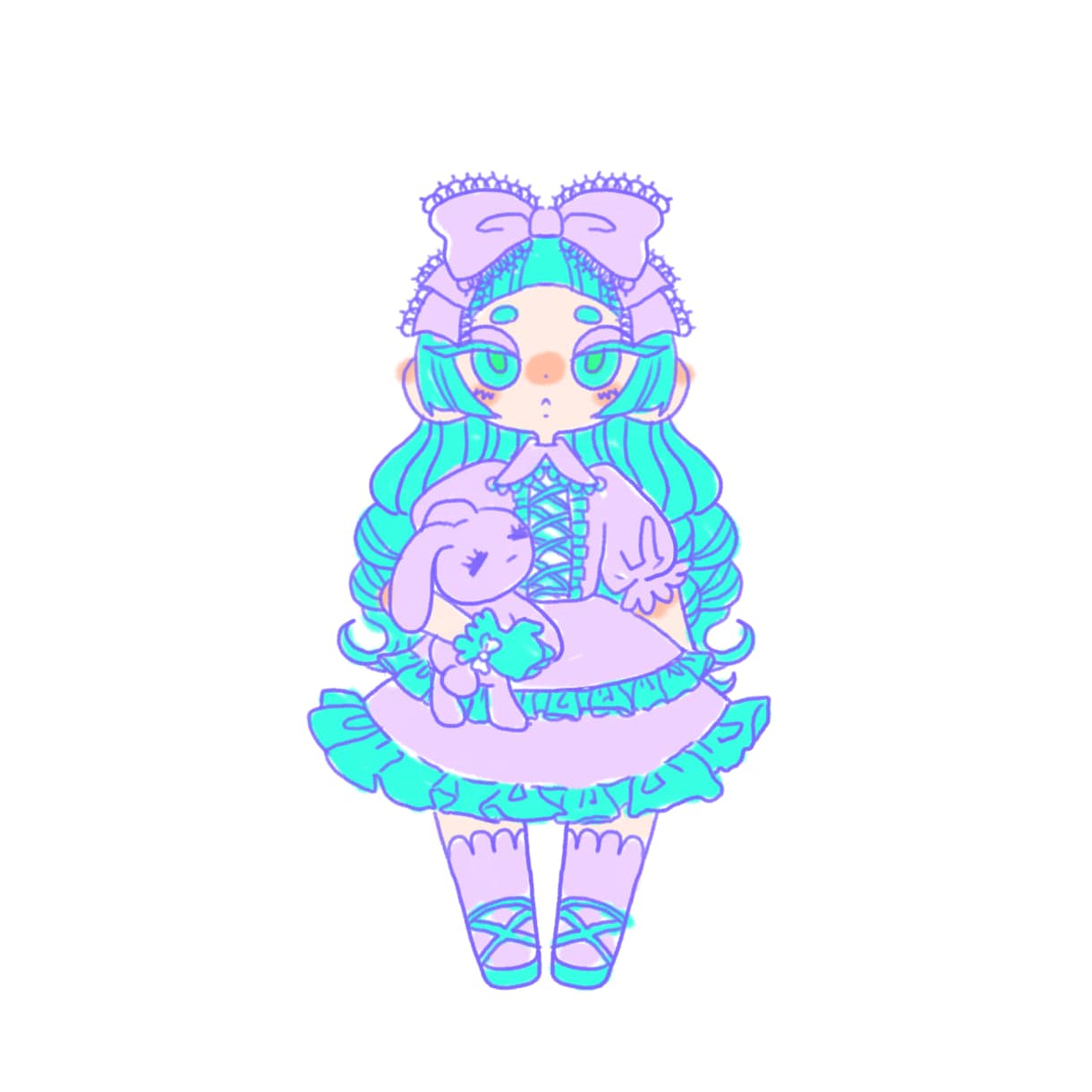 ちびかわいい子たちのイラスト描きます SNSのアイコン等に使えるちびキャラのイラストを作成します イメージ2