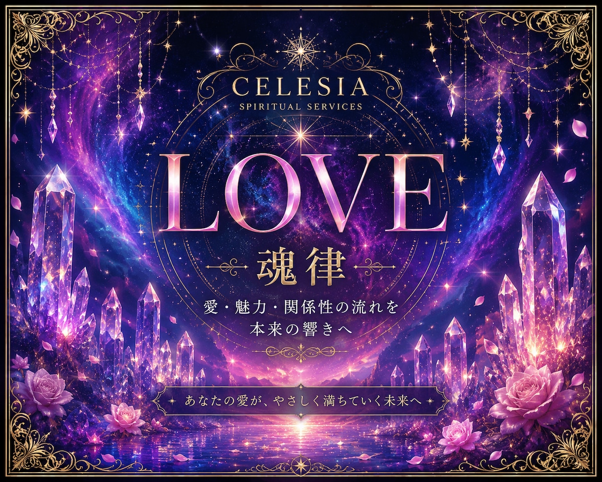 縁結び〜愛・ご縁・関係性を望む未来へ〜魂律します LOVE｜恋愛・復縁・ご縁・魅力をあなたに合わせて個別調律 イメージ1