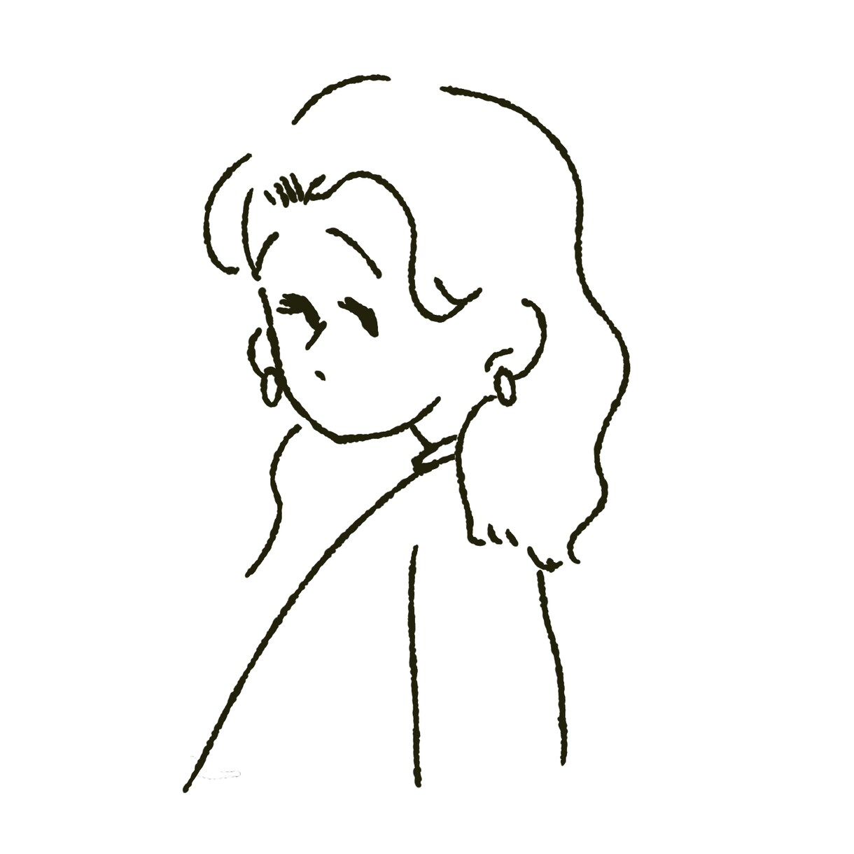 ゆるいイラストのアイコンを作成します 日常使いしやすい女性のイラストのアイコンです。 イメージ5