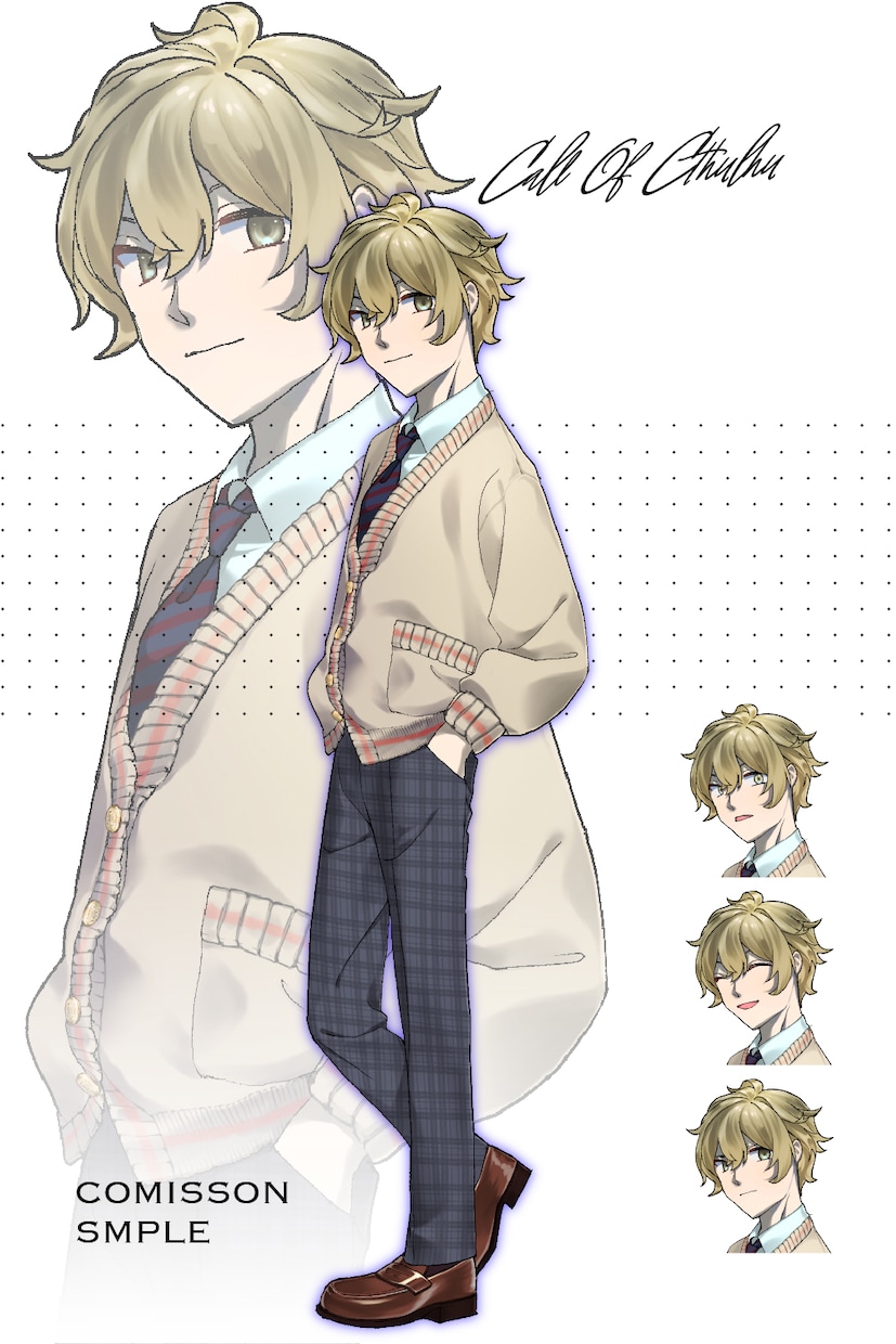 TRPG、マダミス立ち絵描きます コンセプトに合ったキャラクターを制作します！ イメージ2
