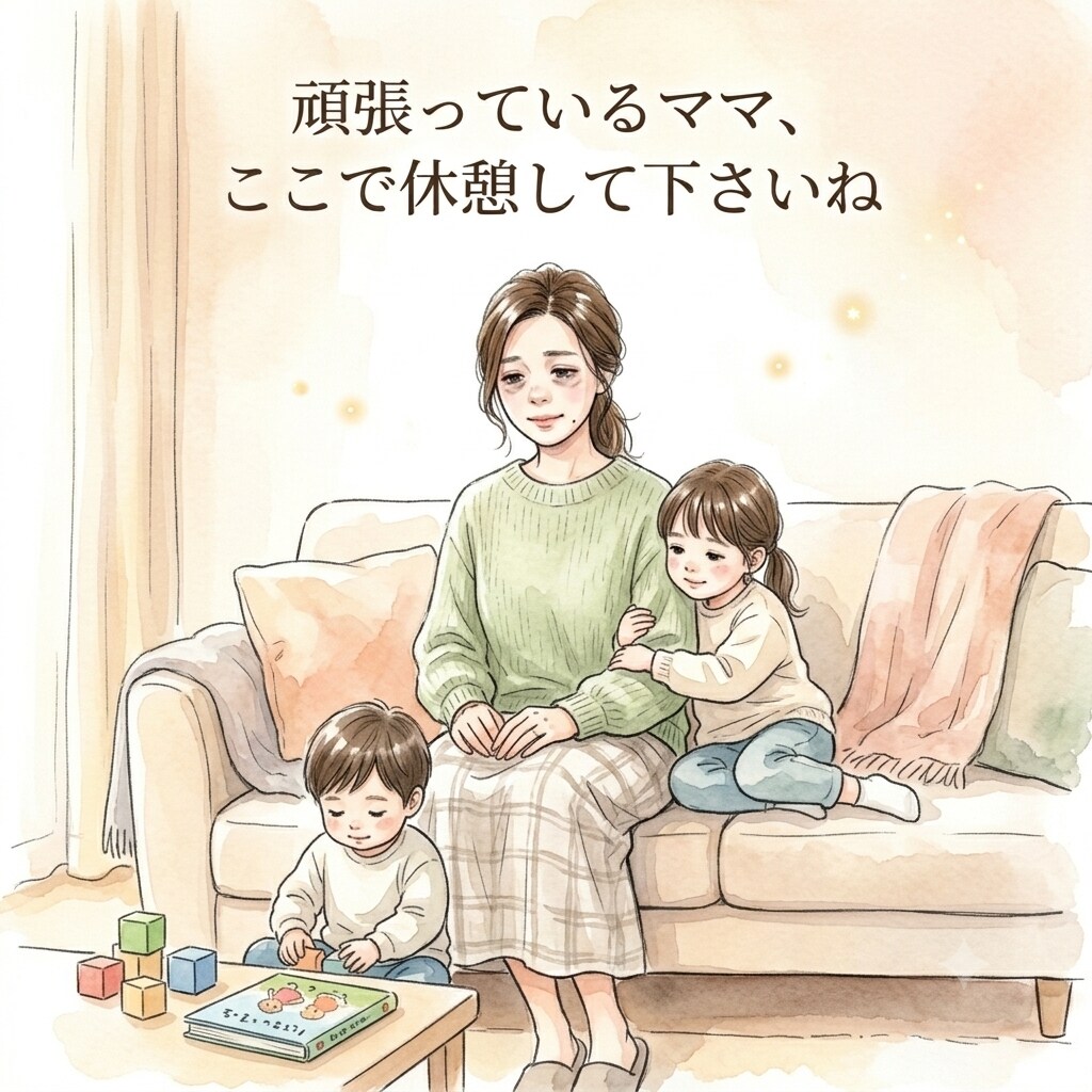 頑張っているママ、お話お聞きします 育児の悩みひとりで抱え込まないで。私も2人の子を持つ親です。 イメージ1
