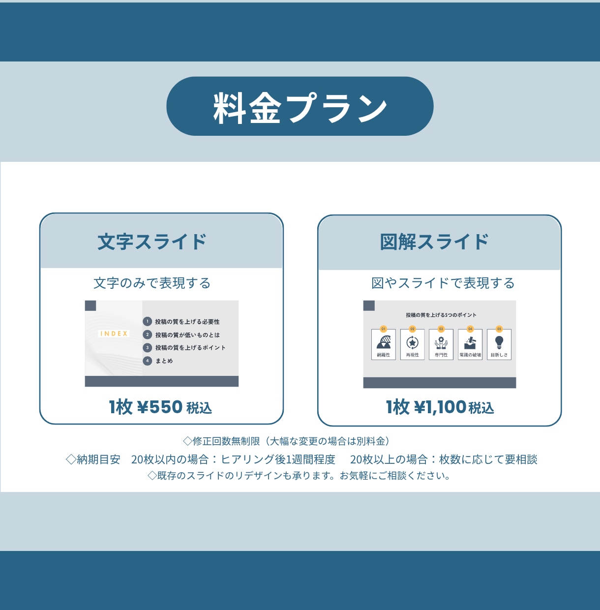 図解だから伝わる、スライド資料を作成します あなたのサービスが目にとまるために イメージ2