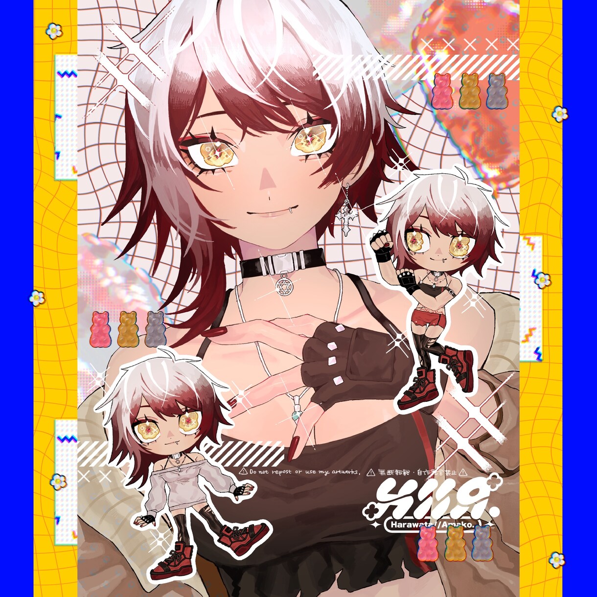バストアップ&SD×2種類のイラストを制作します 3つセットで嬉しい！※人外キャラクターも対応可能 イメージ6