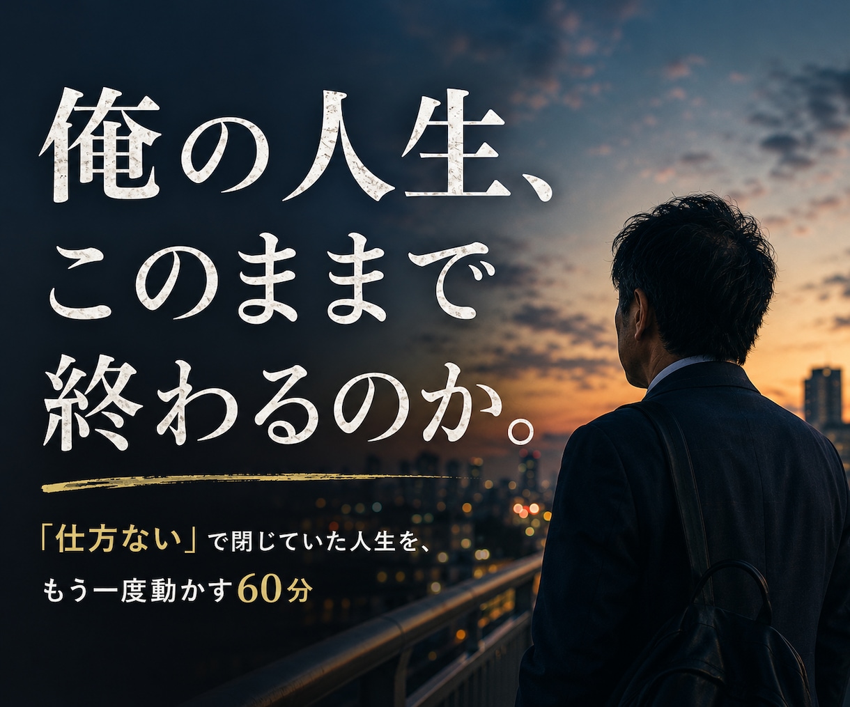 残りの人生を今の延長にしない方法を一緒に探します このままあと10年働くのか、と感じる40・50代へ イメージ1