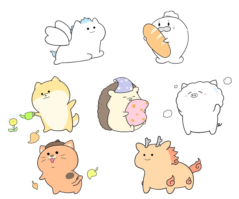 見る人をほっこりさせるキャラクターをデザインします アイコンや商用利用に！ゆるくてかわいい動物たちを描きます♪ イメージ10