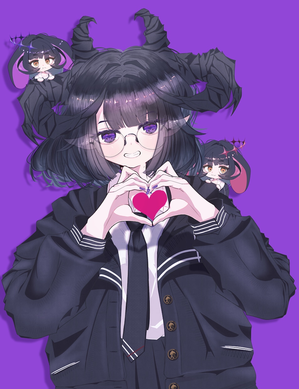 単色背景でもきれいなイラストを目指します キャラクターをカッコよく可愛く見せよう イメージ3