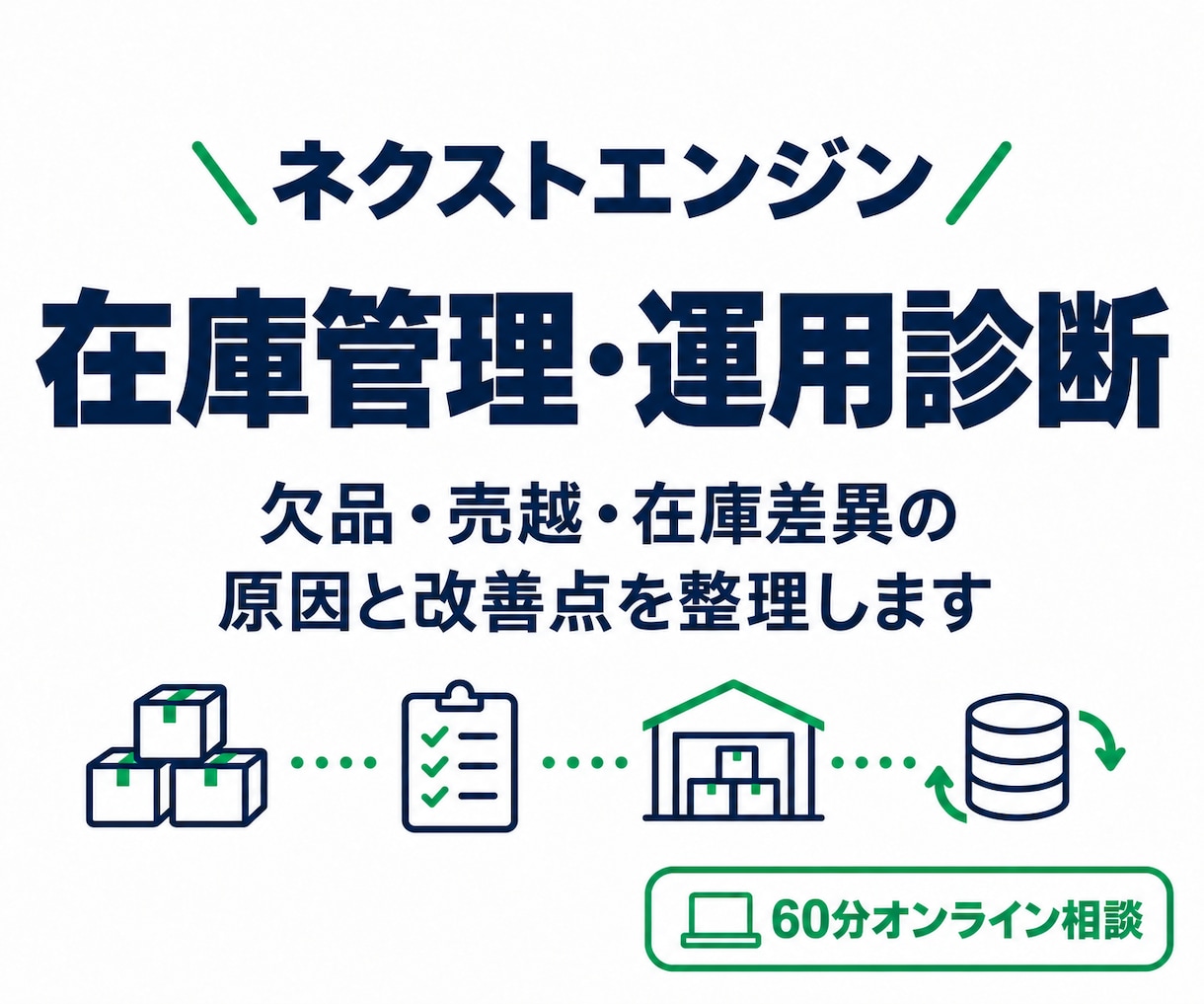 ネクストエンジンの在庫運用を診断します EC実務20年の経験から改善点を整理します イメージ1