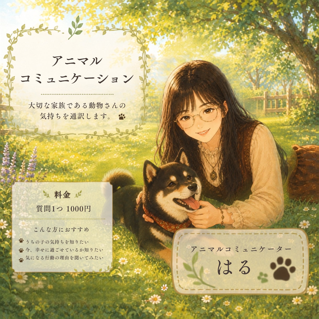 大切な動物さんの気持ちをあなたへ届けます もっと愛おしくなる、この子からの言葉をお伝えします イメージ1