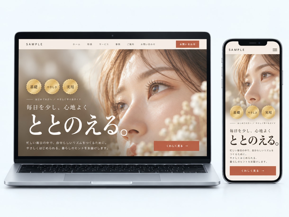 申し込みが集まる1ページのLPを作成します 申し込みフォーム付き・スマホ対応・修正3回 イメージ4