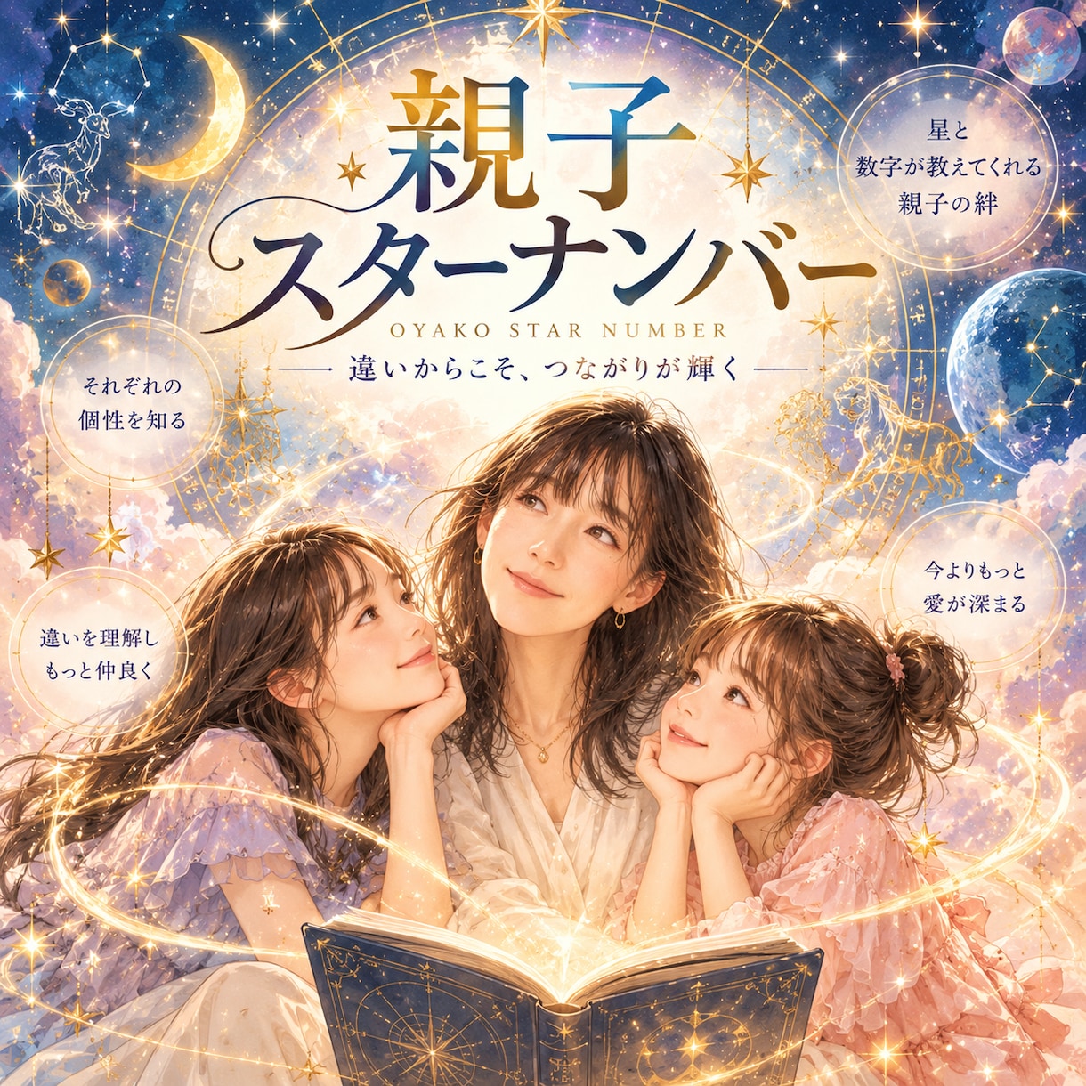 親子スターナンバー｜数秘×星で親子トリセツ作ります 親子の「なんで？」を星と数字で紐解きます イメージ1