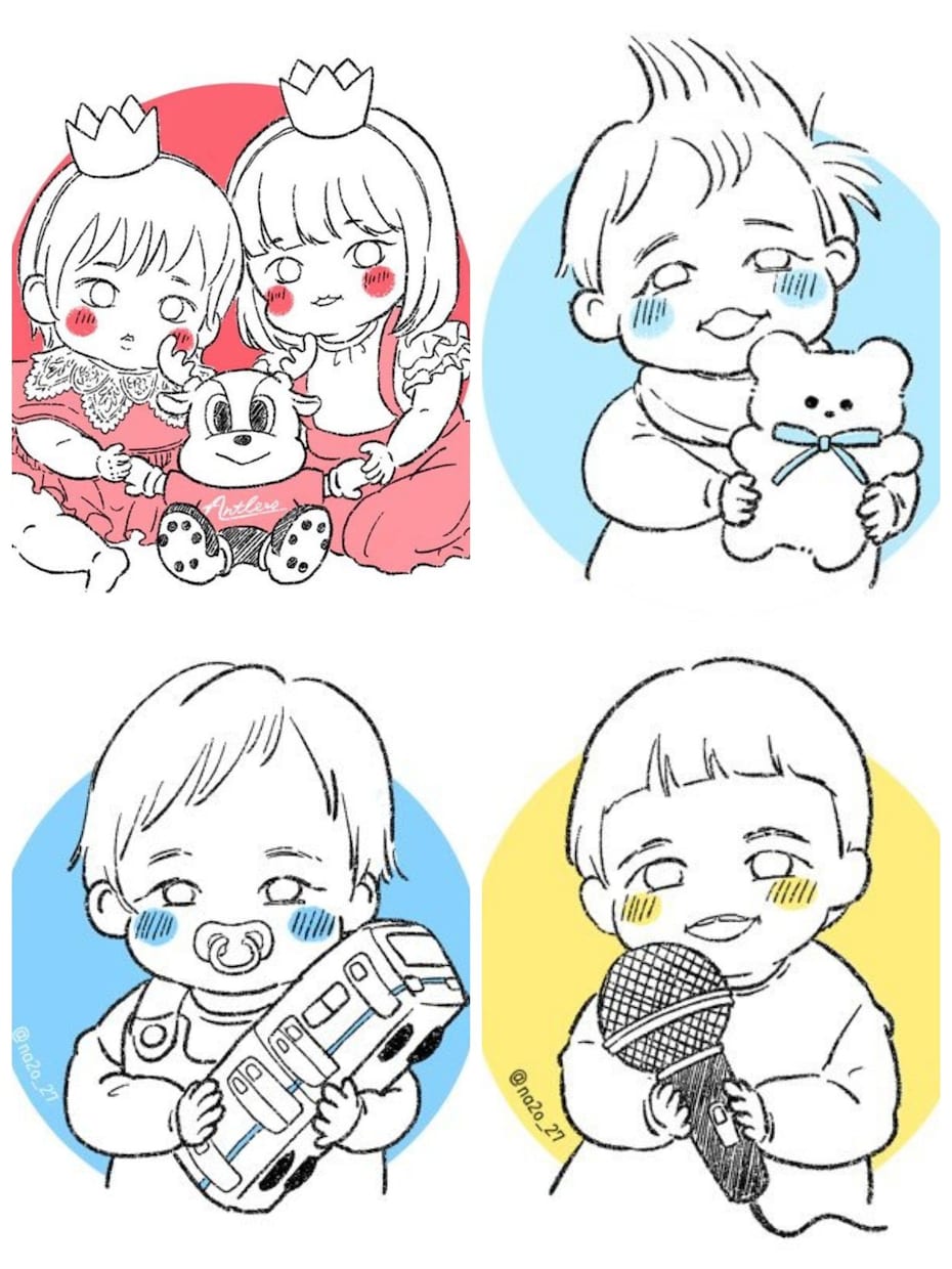 お子さまの似顔絵アイコンお描きします えんぴつタッチで優しくてシンプルで可愛い！大人の方も大歓迎！ イメージ4