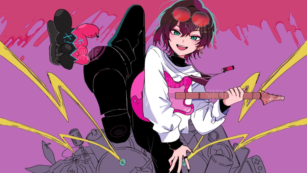 かわいく目を惹くイラストを提供します アイコンやサムネイル、動画イラストなどに！ イメージ3