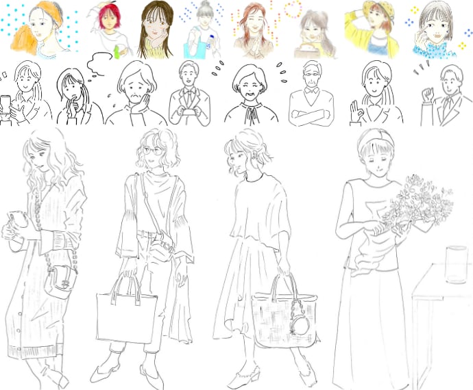 ホームページ専用｜手書きの挿絵・イラスト描きます 競争することなく、自社サイトに独自の価値を加えたい方へ イメージ8