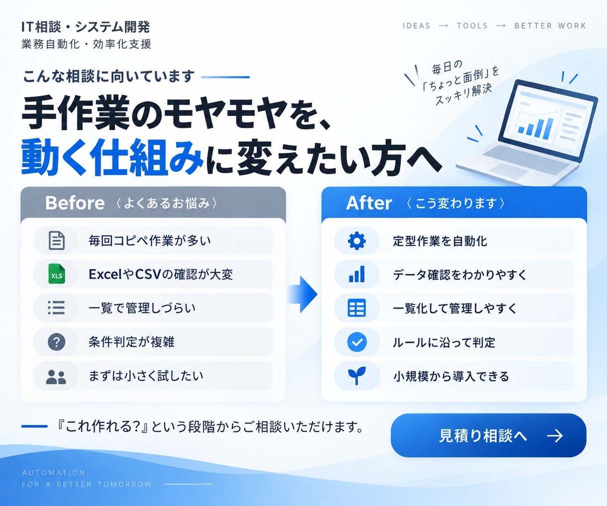 こんなの作れない？を小さな業務ツールにします Google Sheets・GAS・小規模Webツール対応 イメージ5