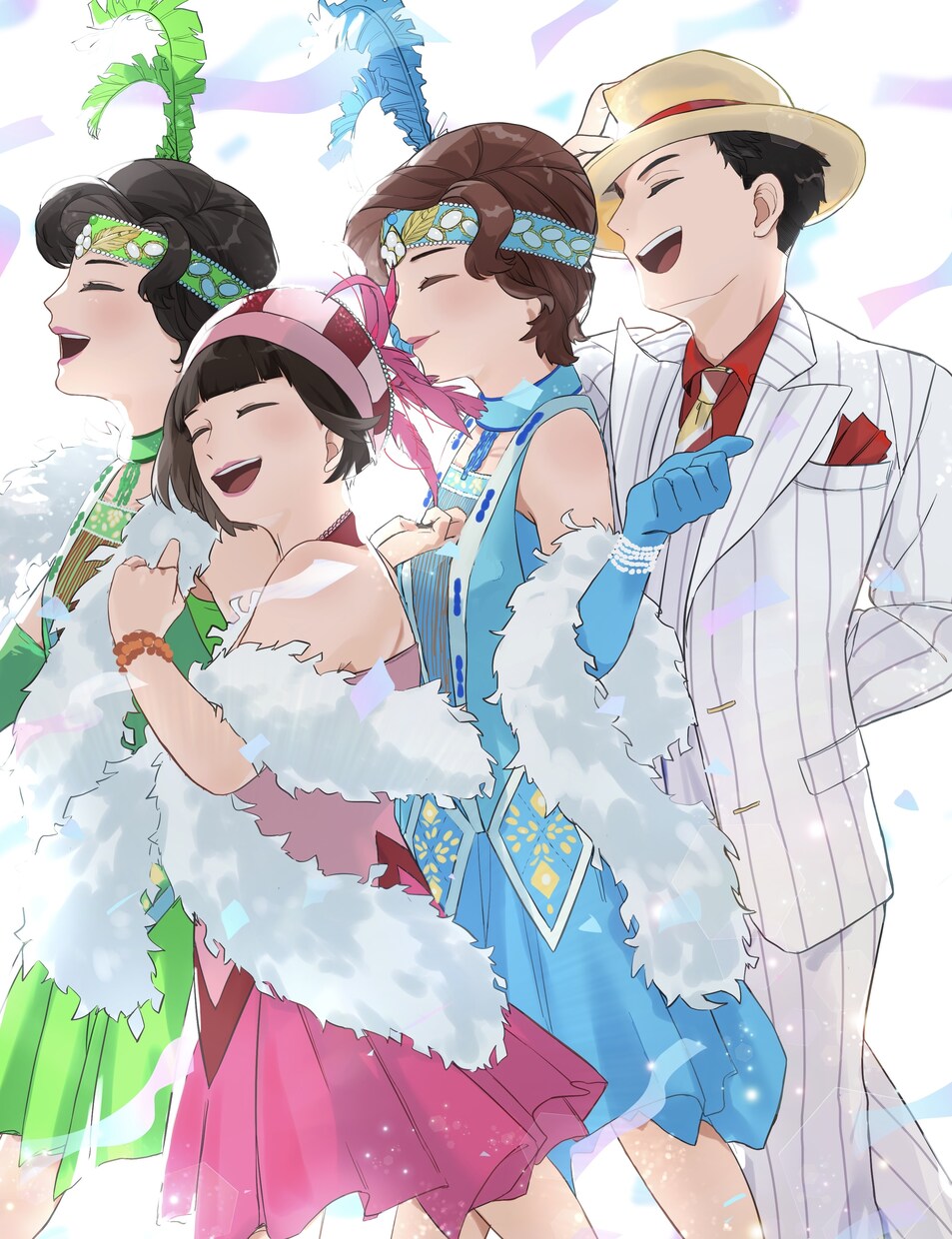 オリジナルイラスト作成します 配信サムネイル等にも！大人数イラスト対応可能 イメージ1