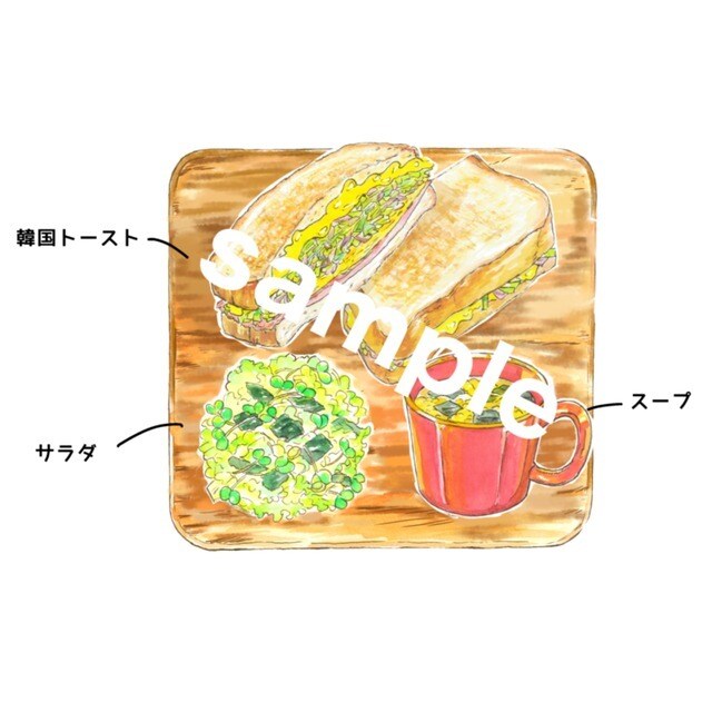 メニューイラスト描きます ナチュラルな水彩リアル画です。 イメージ2