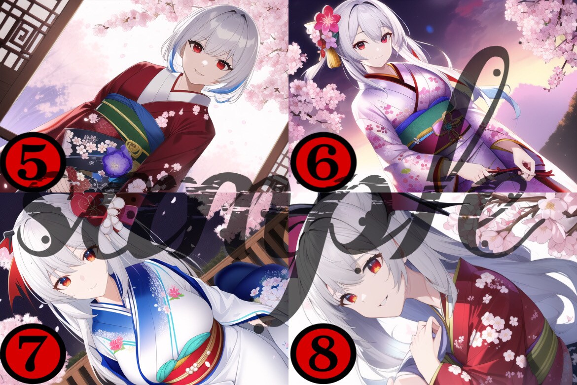 和服少女　既成イラスト販売します 格安イラスト販売します！商用利用料金込みでこのお値段！ イメージ3