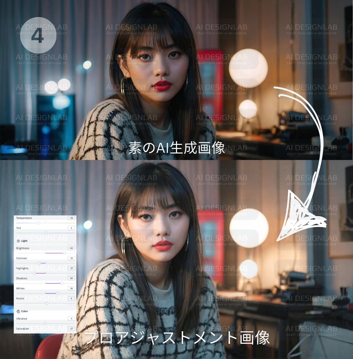 Canva超リアルモデル画像テンプレート提供します 超リアルSクラスモデル画像[商用可能]Youtuber イメージ6