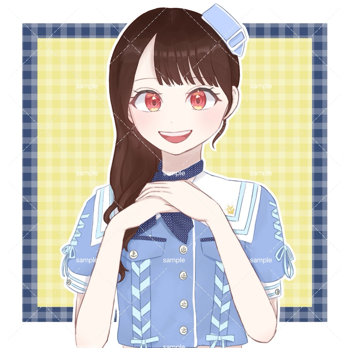 SNSやアイコンに！可愛い女の子イラストを描きます SNSの顔になる、とびきりキュートな一枚をお届け⁠します イメージ1
