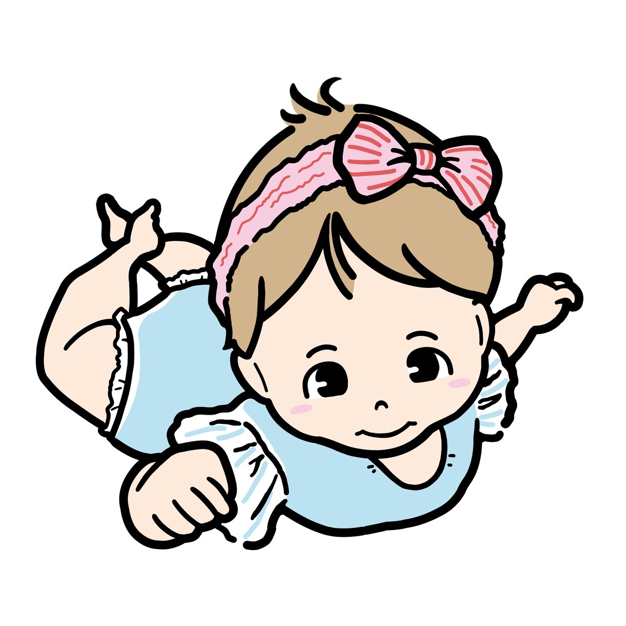 シンプル☆赤ちゃん、お子様、家族のイラストかきます カラー、線画対応可 ／ アイコン ご記念、グッズなどに！ イメージ1
