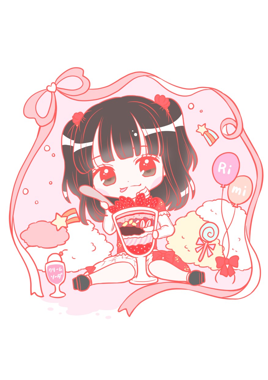 ゆめかわいい！ちびキャライラスト、描きます パステルカラーの色味を使って、着色いたします！ イメージ3