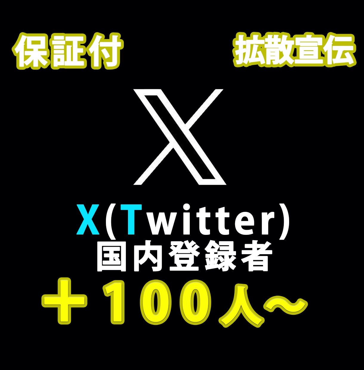 X（Twitter)を宣伝して国内登録者増やします ネット上で拡散宣伝して登録者を増やしましょう イメージ1