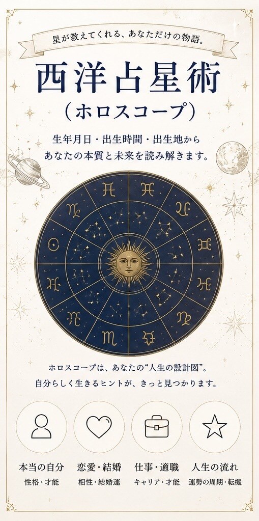 西洋占星術(ホロスコープ)鑑定を致します 絶対に当たる本当の占い教えます イメージ2