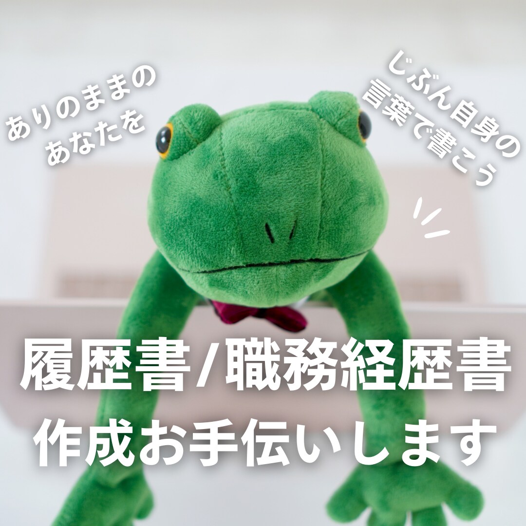 履歴書・職務経歴書の作成をお手伝いします あなたの言葉で書くことを重視して、丁寧にお手伝いいたします イメージ1